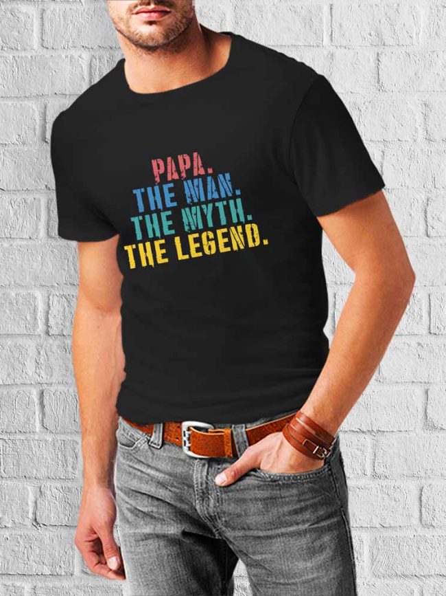 T-shirt Papa the legend