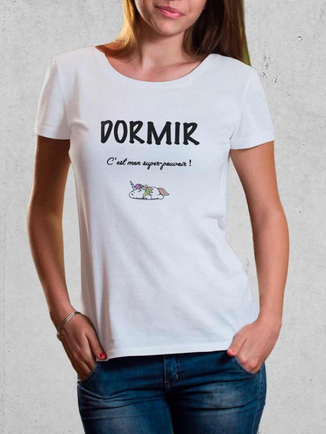 T-shirt Dormir super pouvoir