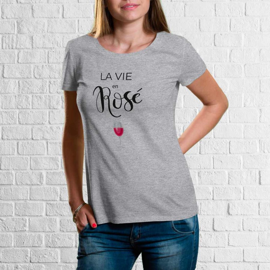 T-shirt La vie en rosé