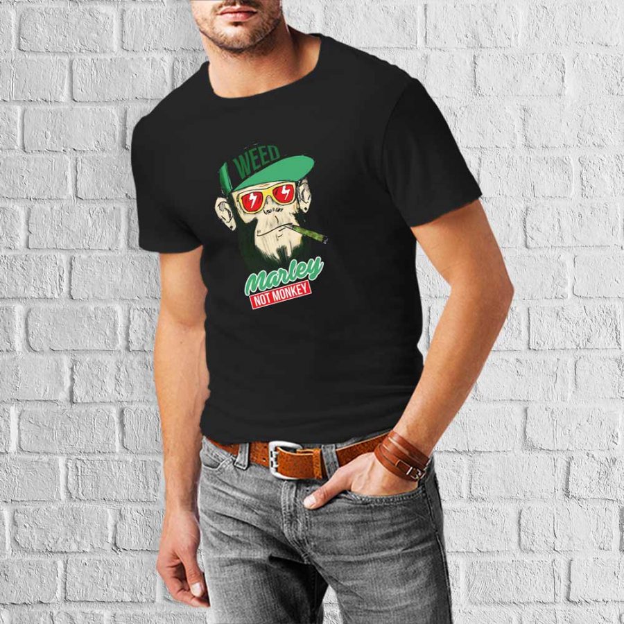 T-shirt Marley not monkey