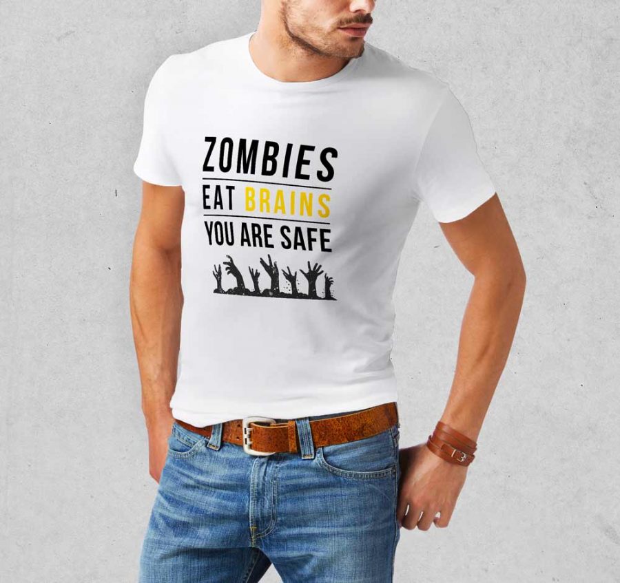 T-shirt Zombies brains