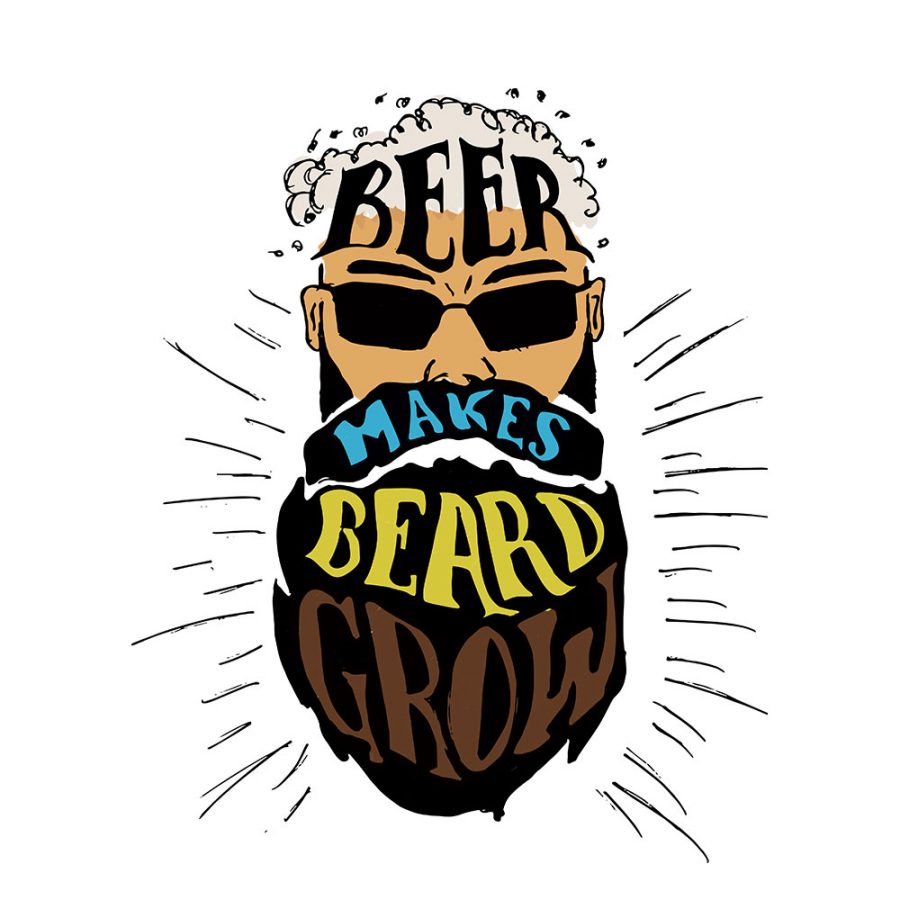 T-shirt Beer beard