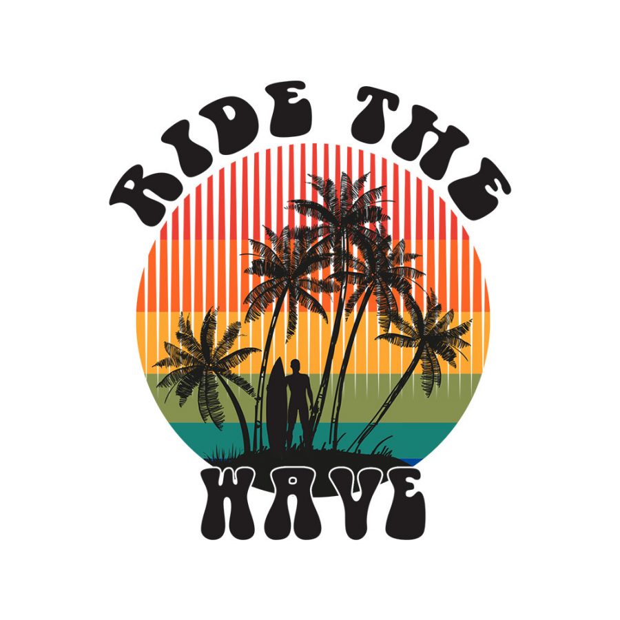 T-shirt Ride the wave