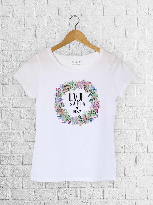 T-shirt EVJF Fleuri