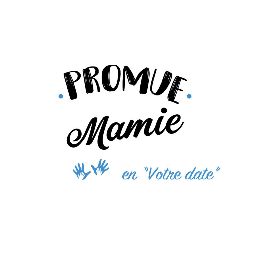 T-shirt Promue mamie bleu personnalisé