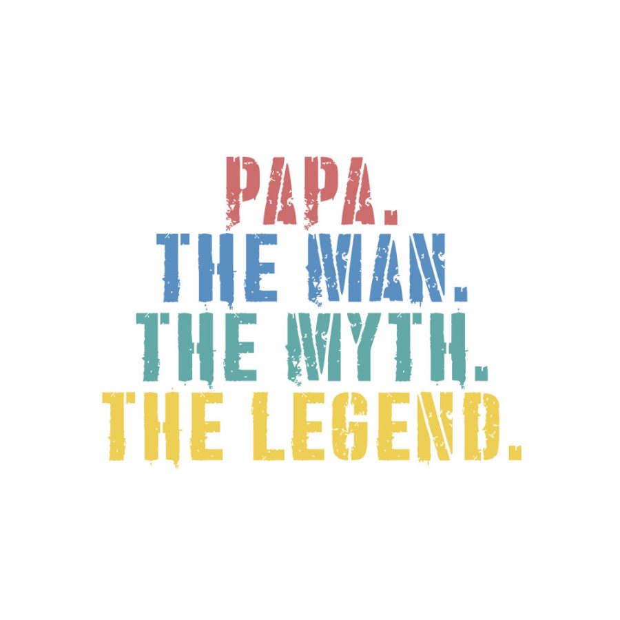 T-shirt Papa the legend