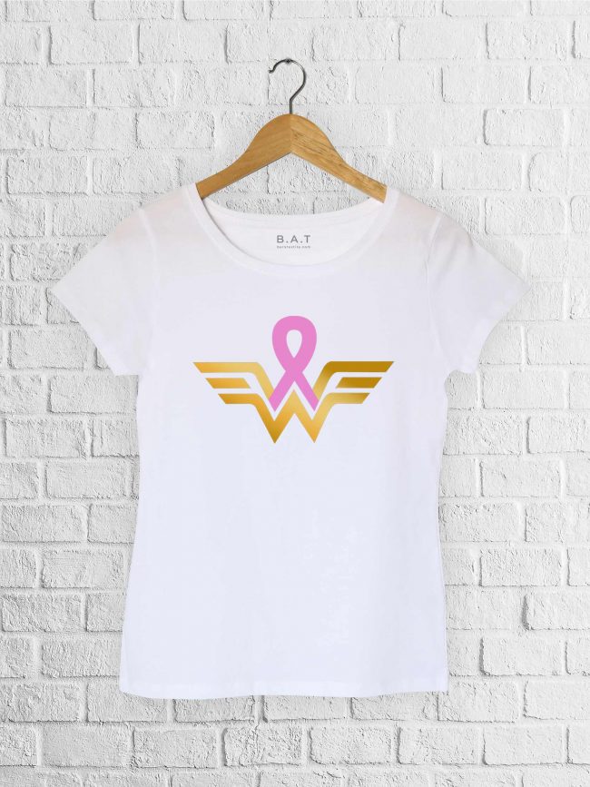 T-shirt Warrior 2 – Ruban rose
