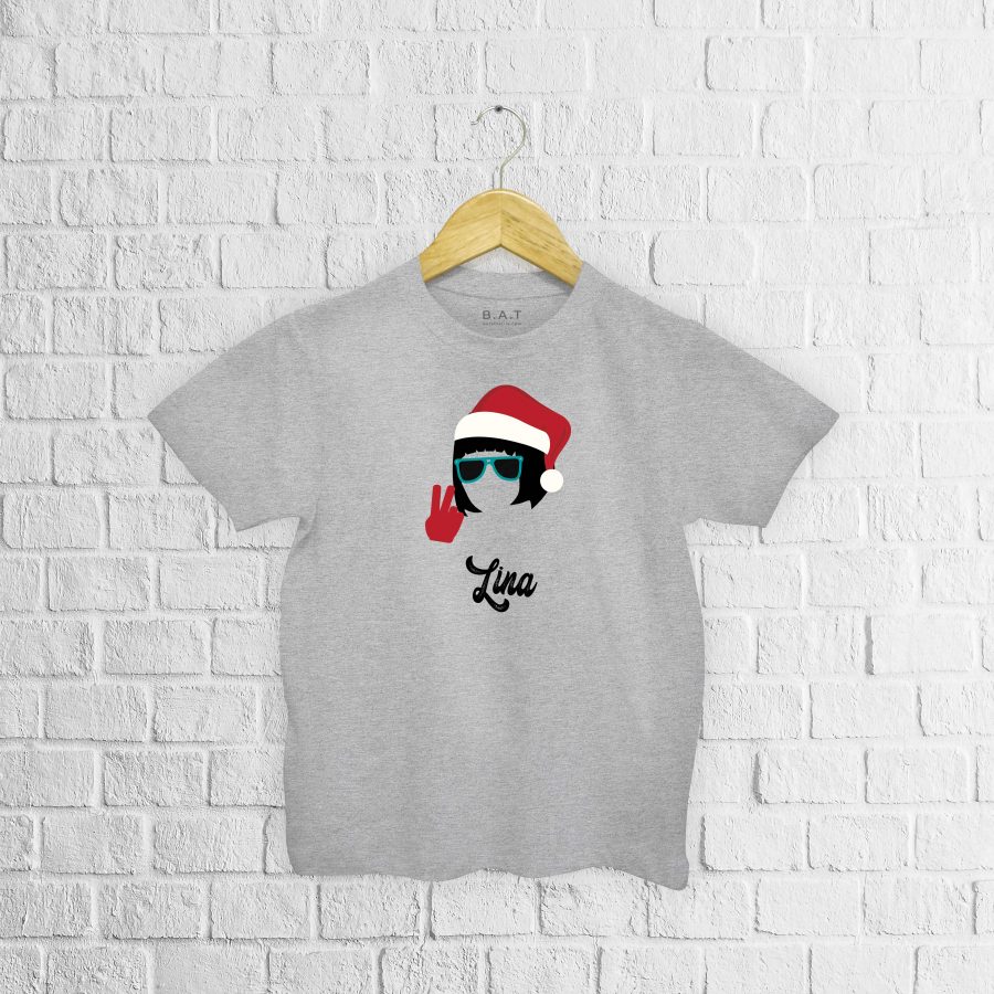 T-shirt Noël girl personnalisé