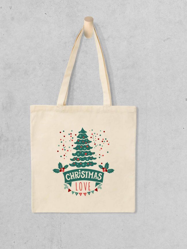 Tote bag Christmas love