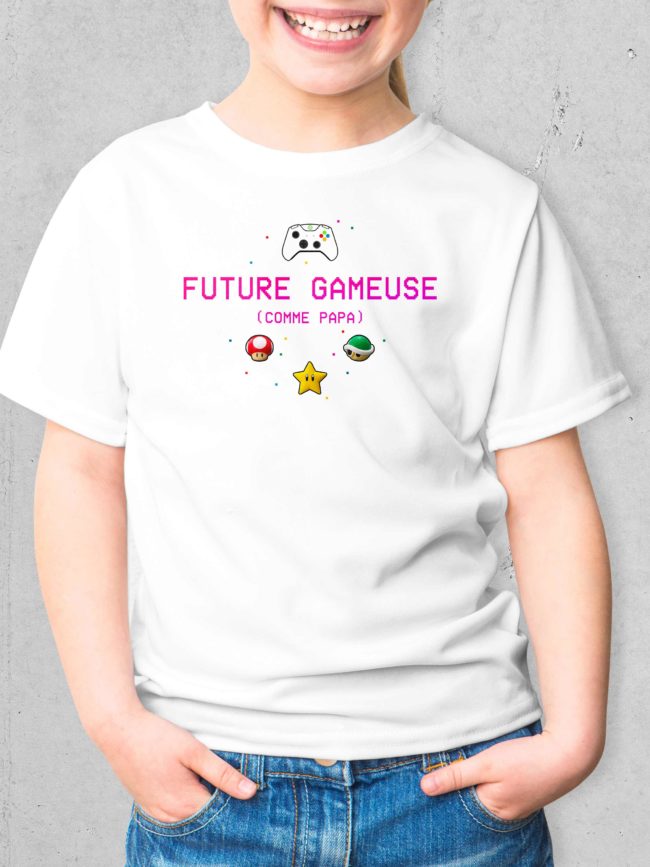T-shirt futur gameuse