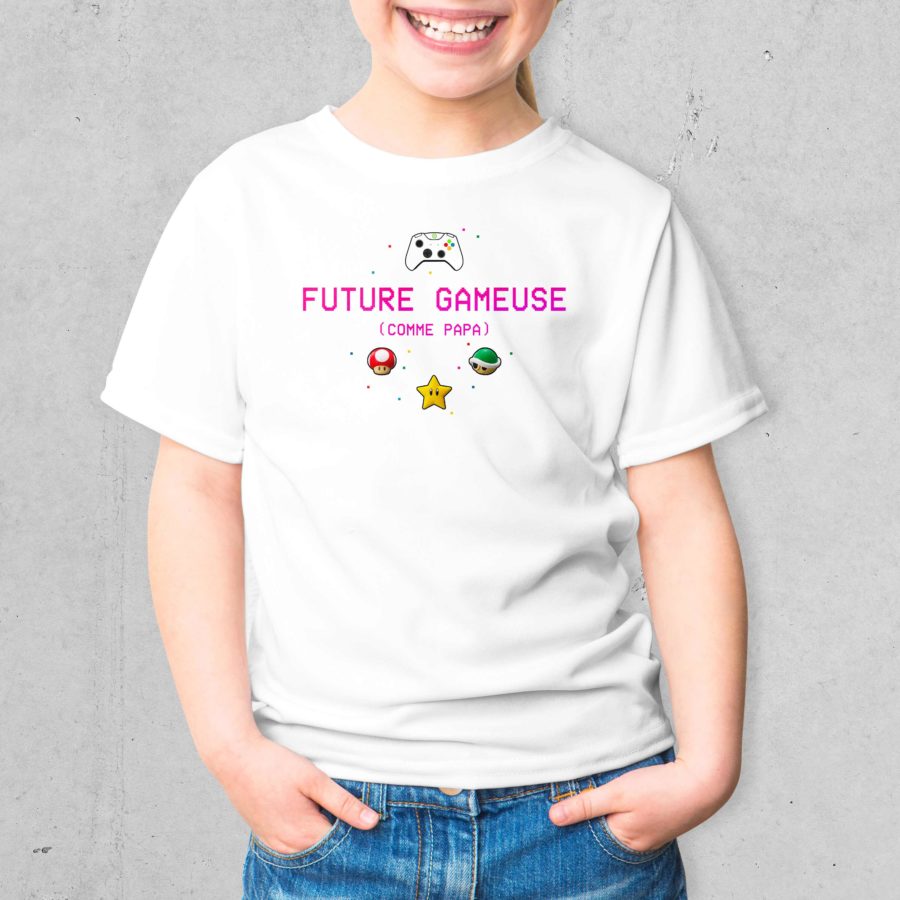 T-shirt futur gameuse