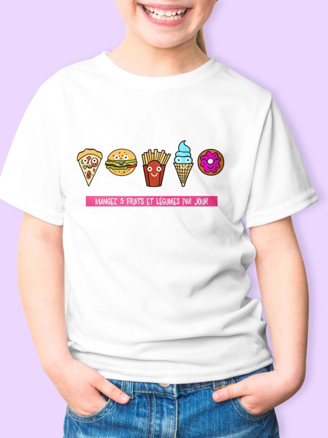 T-shirt Mangez 5 fruits et légumes