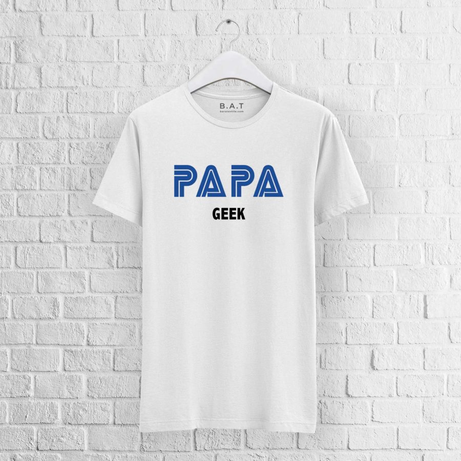 T-shirt Papa geek