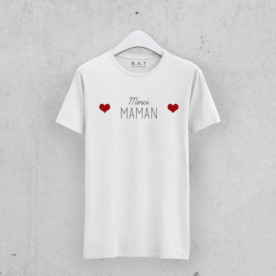 T-shirt mixte – Merci maman