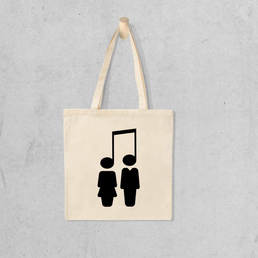 Tote bag Music brings people together
