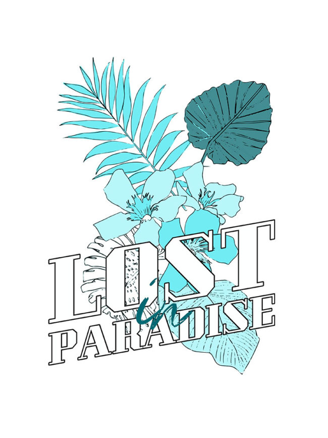 T-shirt Lost paradise
