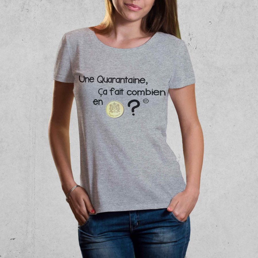 T-shirt Quarantaine en riel