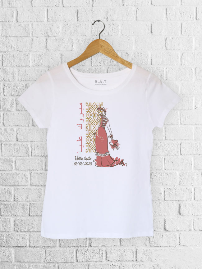 T-shirt EVJF La3rossa rose