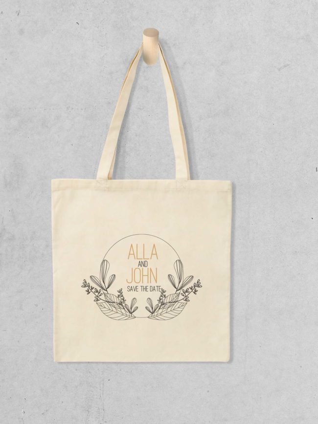 Tote bag Save the date 9
