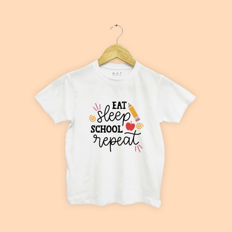 T-shirt Eat Sleep School Repeat