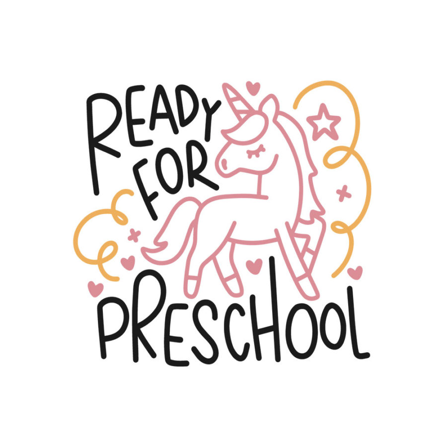 T-shirt Preschool licorne