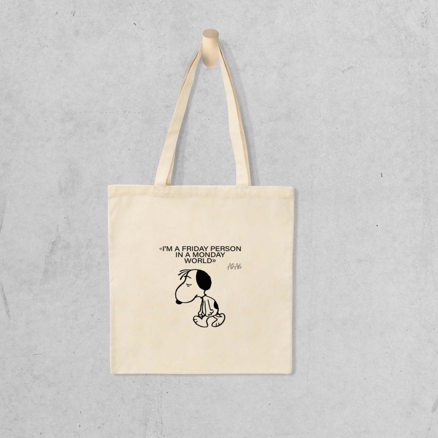 Tote bag Snoopy – Friday person