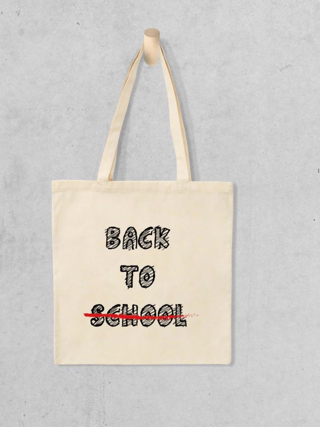 Tote bag Back to school