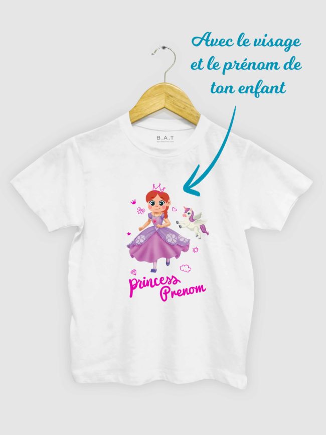 T-shirt Princesse Personnalisable