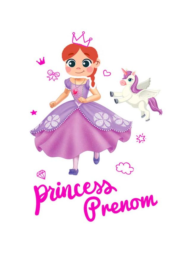 T-shirt Princesse Personnalisable